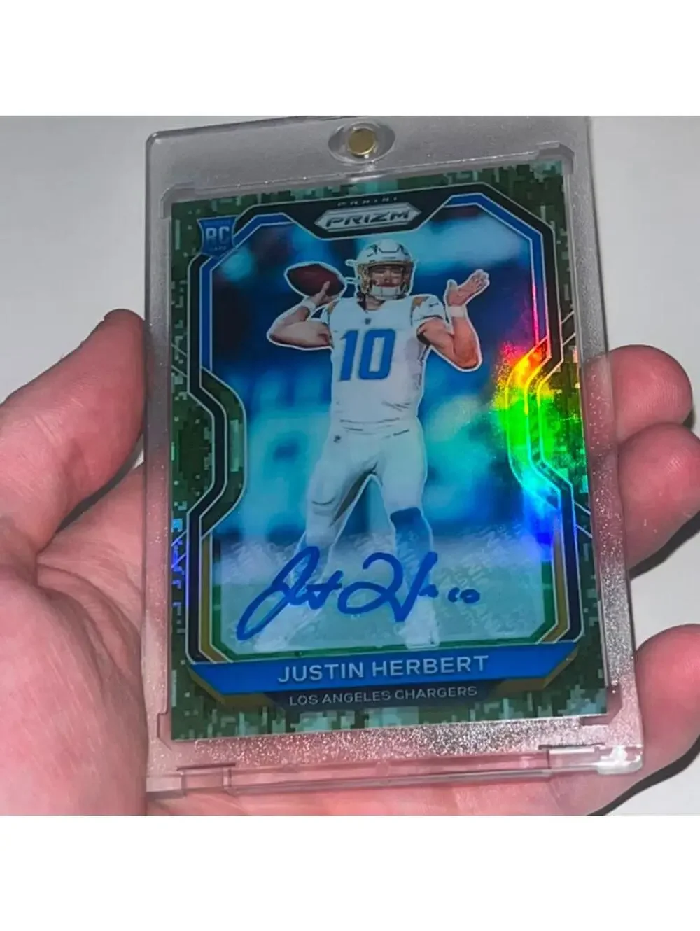 Custom Justin Herbert Camo Wave Auto RP Novelty
